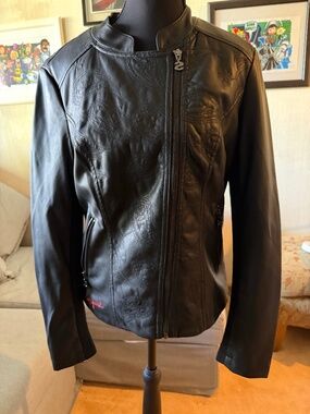 Desigual Faux Leather Scooter Jacket EUR 38